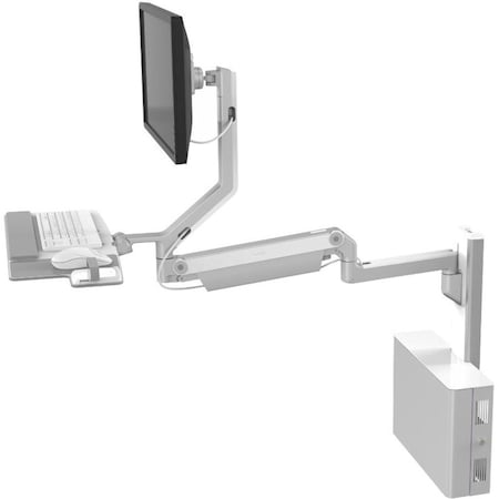 Humanscale V6 Wall Mount -One 9In Straight Arm/One 12In Adjustable Arm - Extends V600-0709-00000